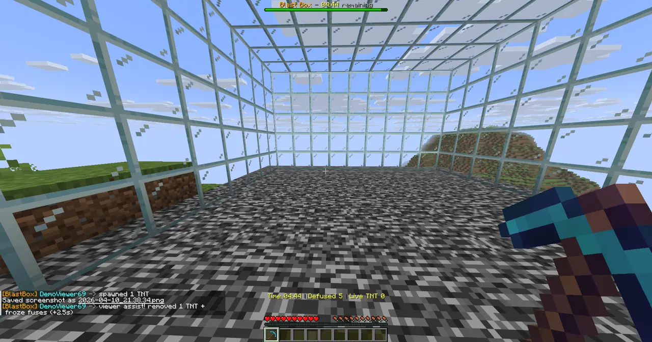 Blast Box gameplay screenshot showing 5+ coins