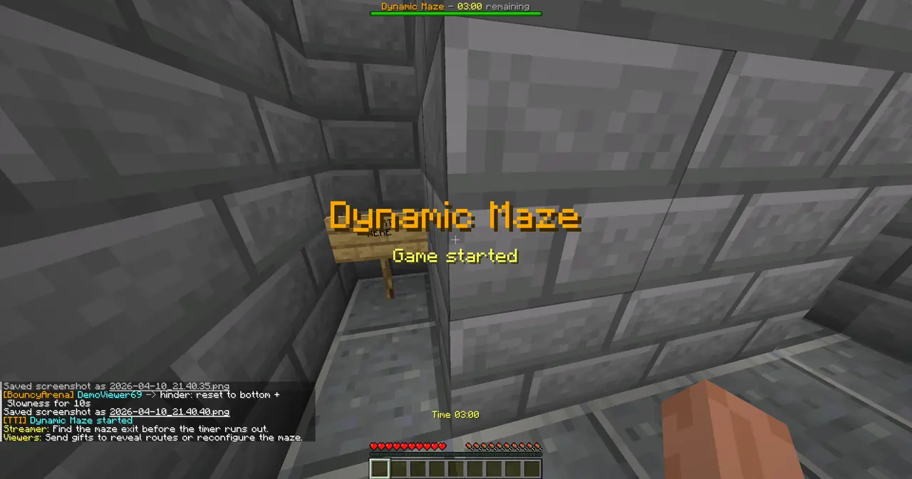 Dynamic Maze gameplay screenshot from the Brain Burn pack