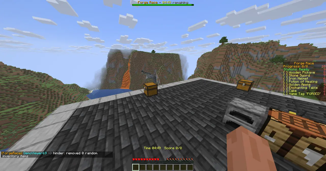Forge Race gameplay screenshot showing 1+ coins