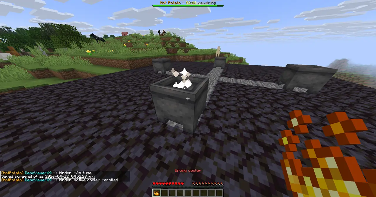 Hot Potato gameplay screenshot showing 5+ coins
