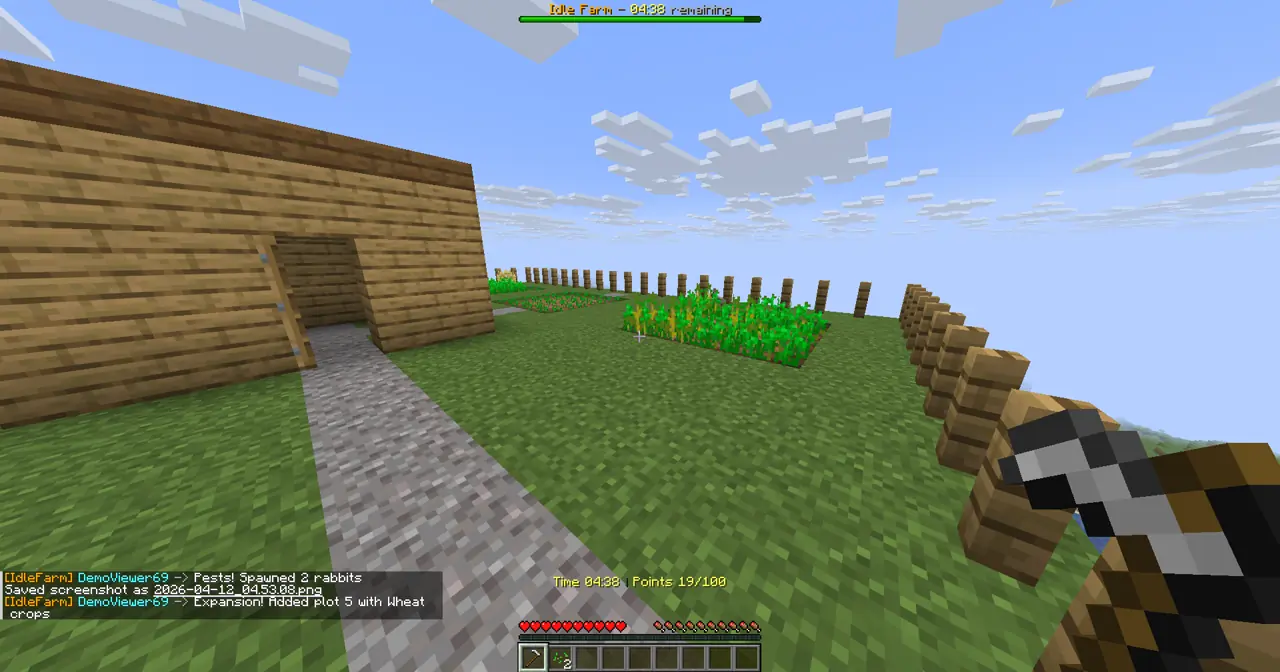 Idle Farm gameplay screenshot showing 99+ coins