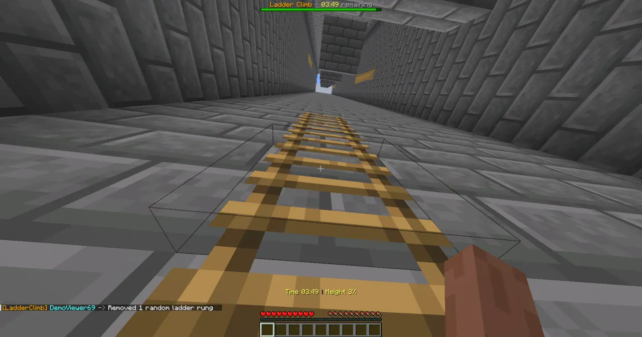 Ladder Climb gameplay screenshot showing 1+ coins