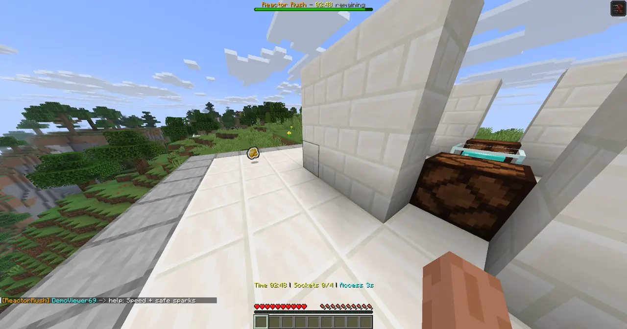 Reactor Rush gameplay screenshot showing 1+ coins