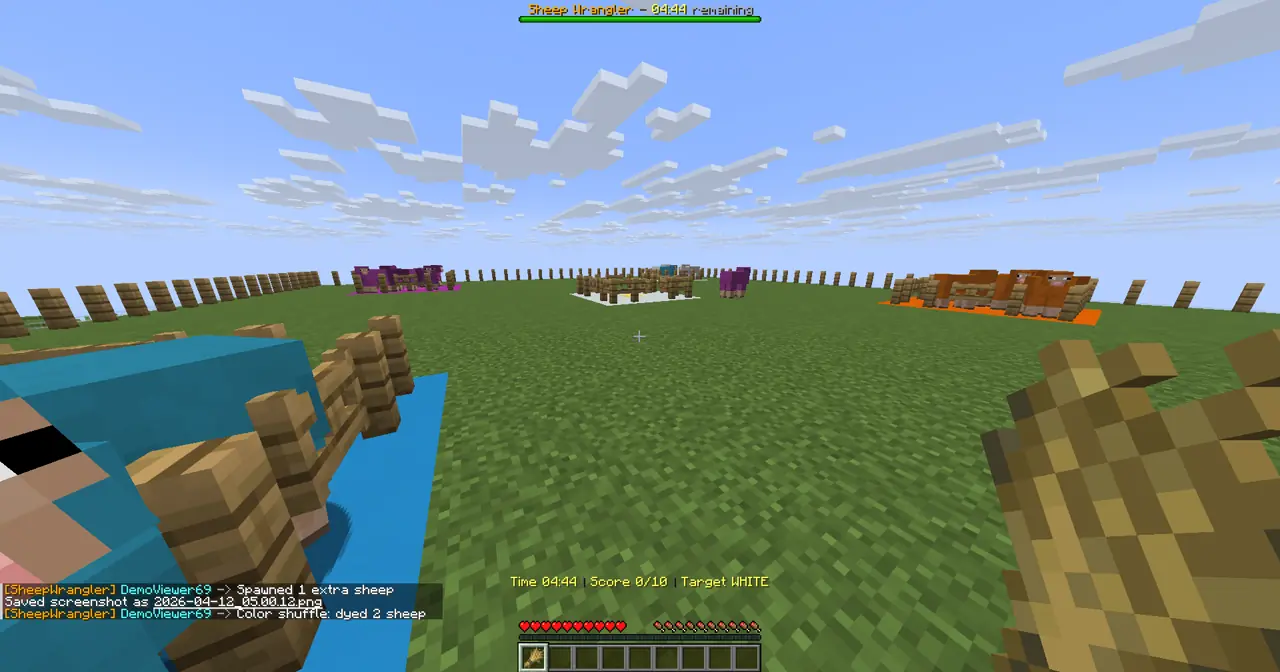 Sheep Wrangler gameplay screenshot showing 5+ coins