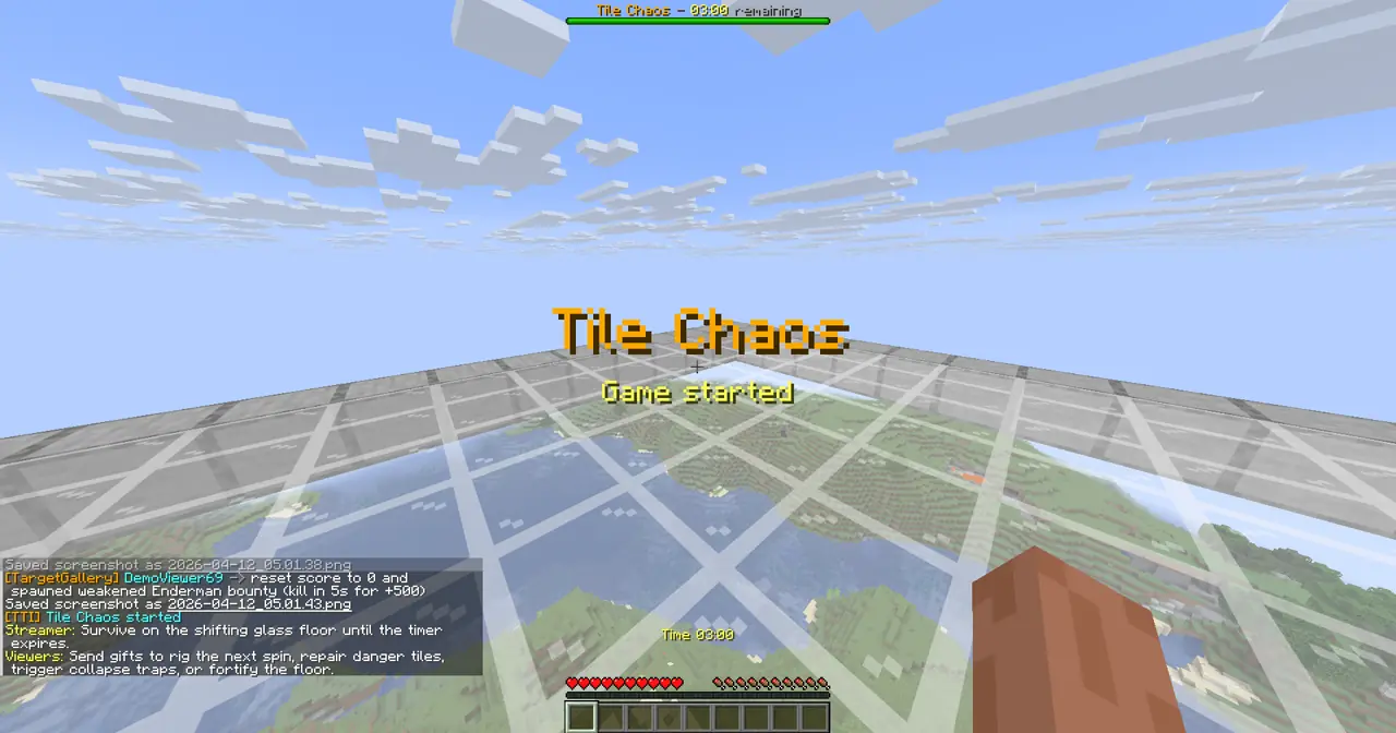 Tile Chaos gameplay screenshot showing round start