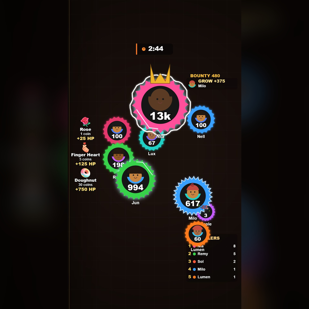 Chainsaw Clash screenshot showing arena action