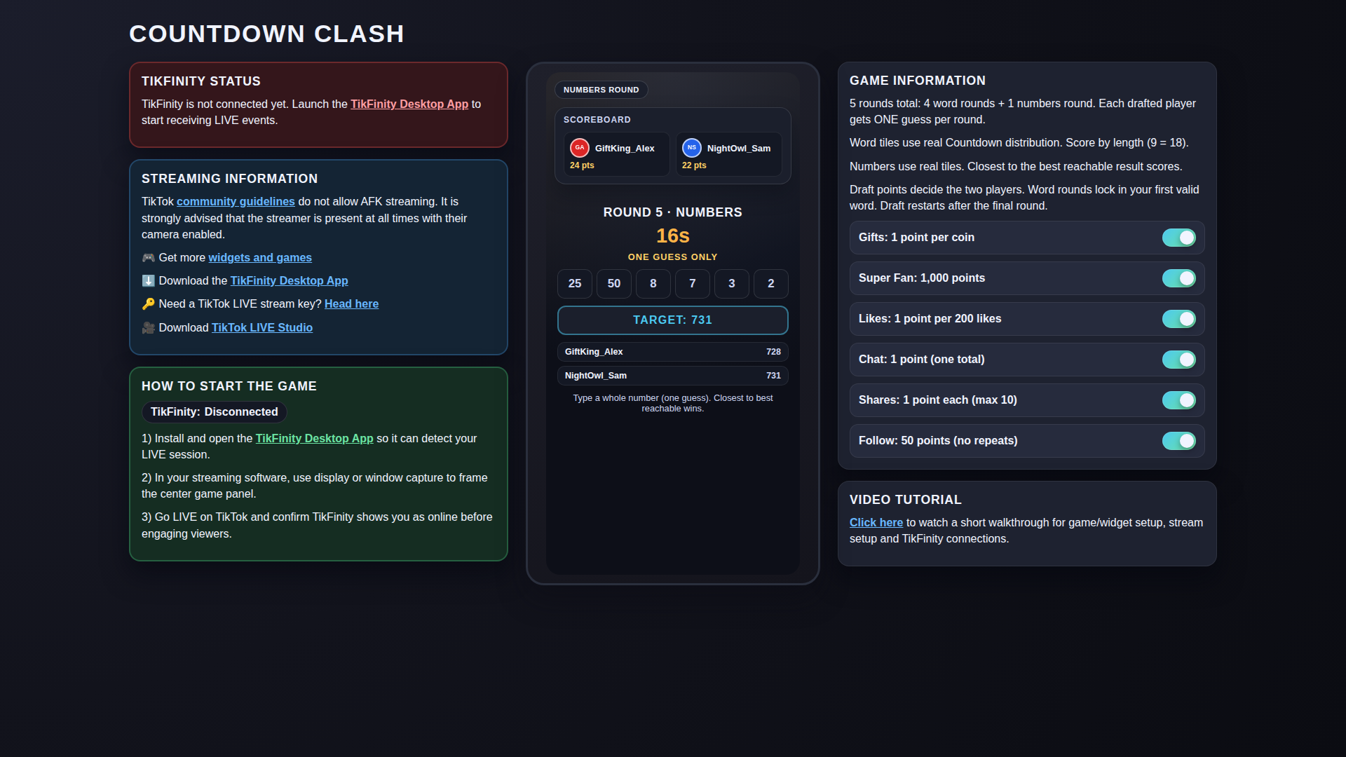 Countdown Clash hero screenshot showing numbers round