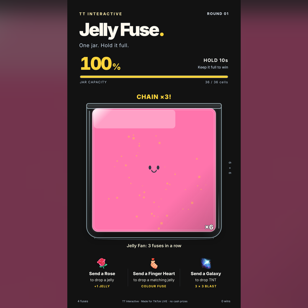 Jelly Fuse screenshot showing jelly fuse play