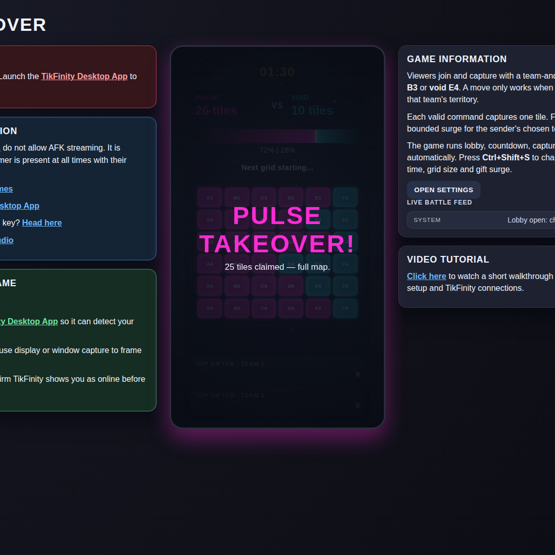 Neon Takeover screenshot showing map won