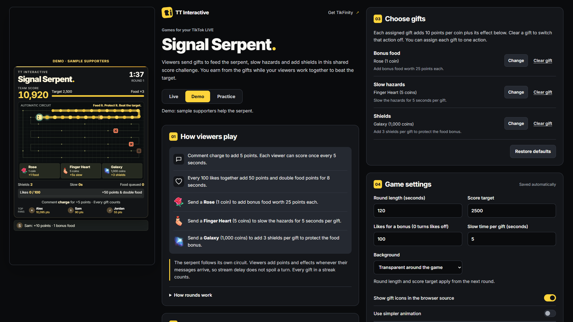 Signal Serpent hero screenshot showing signal serpent ability