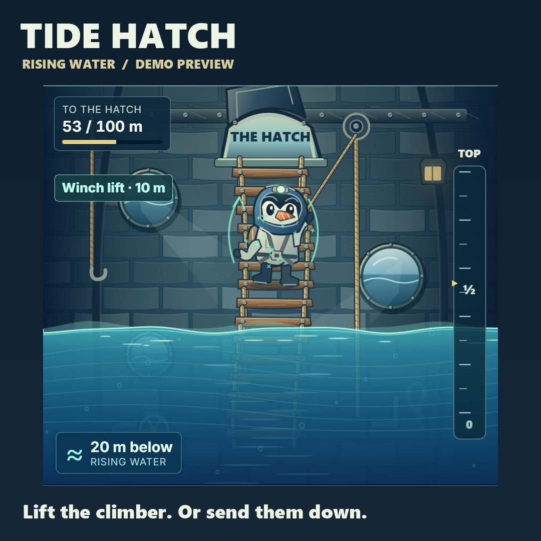 Tide Hatch screenshot showing flare launch