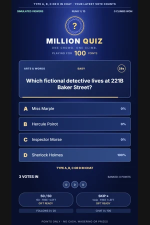 Million Quiz game preview